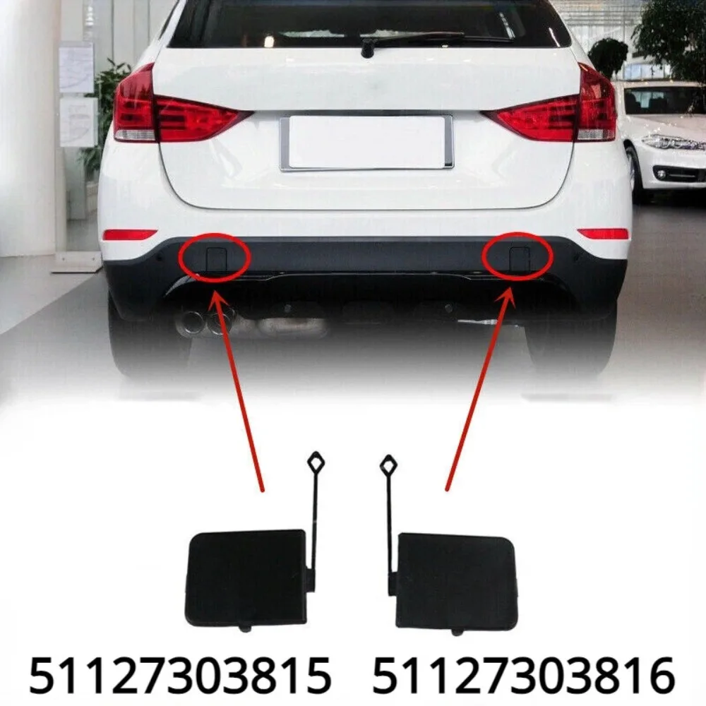 Für 2011–2015 BMW X1 (28i 28ix 35ix) (E84) hinten rechts Stoßstange Abschleppösenhaken-Abdeckkappe 51127303815 51127303816