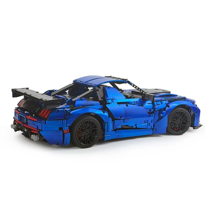 Custom Technical Metallic Plating Cool Super Sports Vehicle 1:8 MOC 165802 Buidling Block Brick Puzzle DIY Toy Chrismas Gift Kid