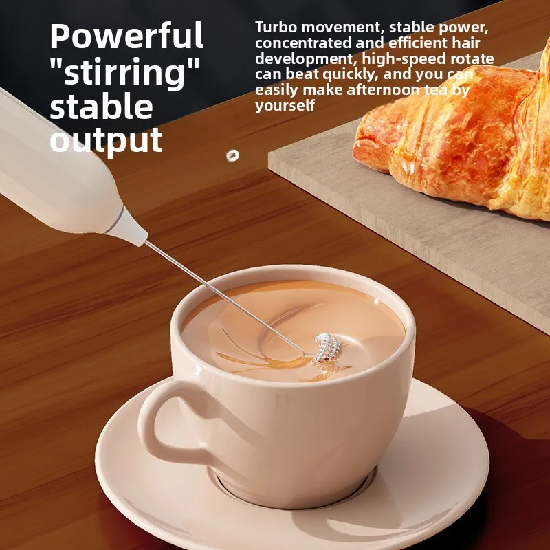 ماكينة خفق البيض المحمولة USB ماكينة صنع رغوة الحليب الكهربائية المحمولة للمشروبات ماكينة صنع كريم الحلوى خلاط متعدد الوظائف