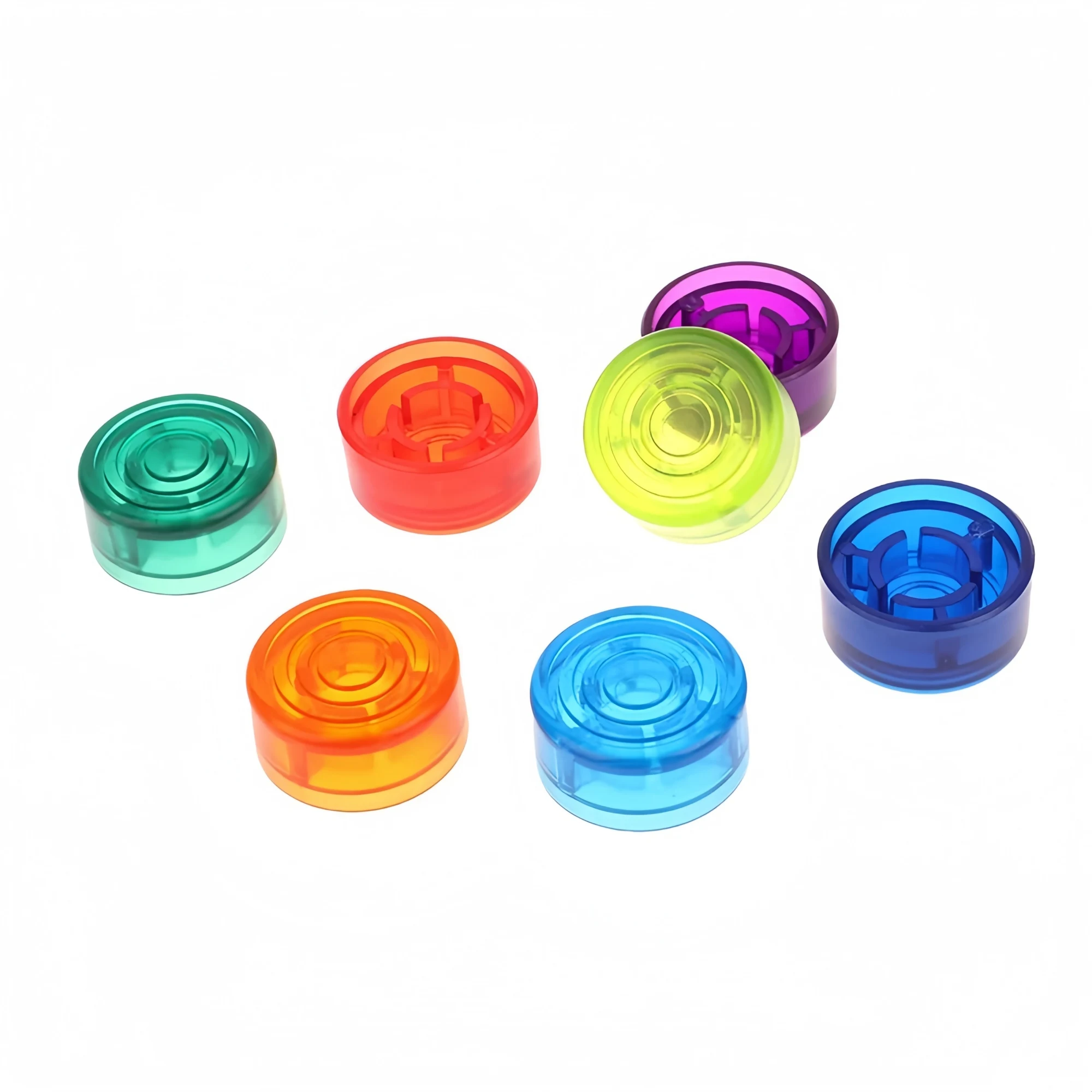 Miwayer 5pcs Guitar Pedal Topper Colorful Foot Switch Covers Plastic Bumpers Knob Caps for Electric Effect Amplifier Parts