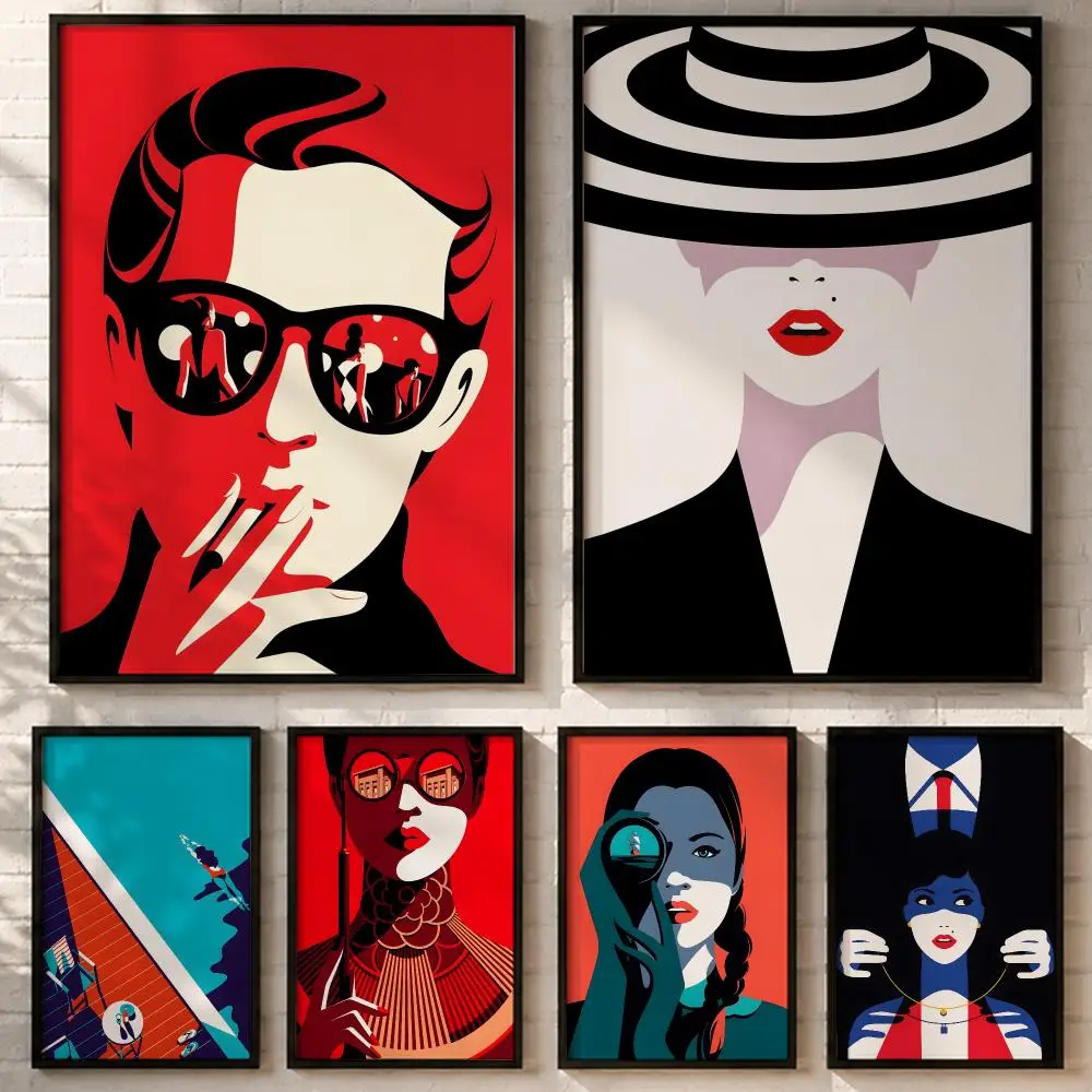 French Artist Malika Favre Poster HD poster wall art self-stick no-residue for home cafe office great gift