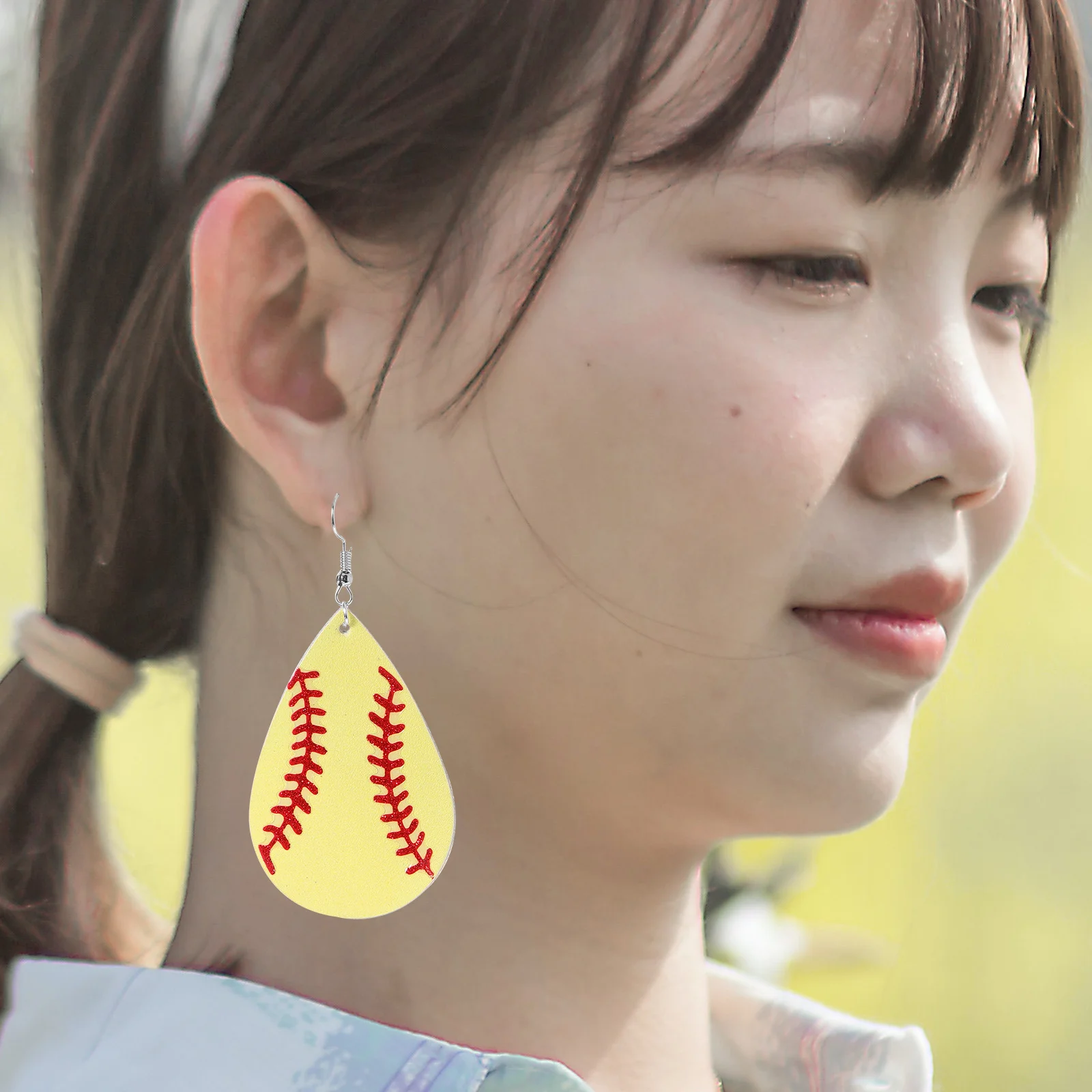 

Dangle Earrings Imitation Sports Theme Softball Drop Women Baseball Pendant Festival Gift Ear Jewelry For Girls