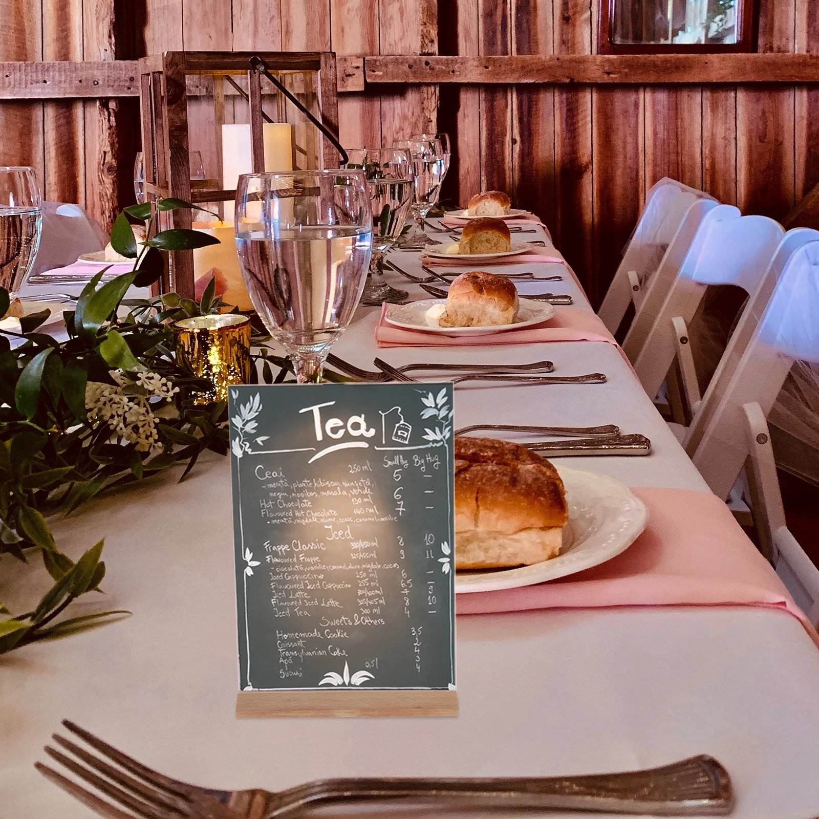 Table Card Holder Acrylic Stable Base Display Rack Menu Sign Stand Price Tags Holder Table Top