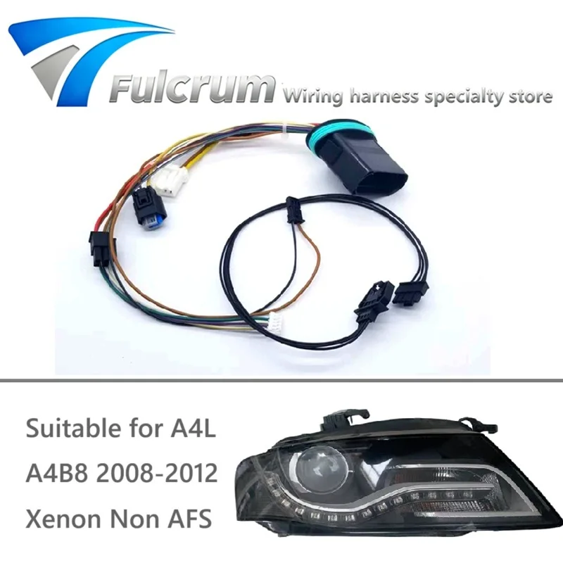 

Suitable for Audi A4L A4B8 2008-2012 Xenon headlight wiring harness internal wire harness plug wiring harness assembly Non AFS