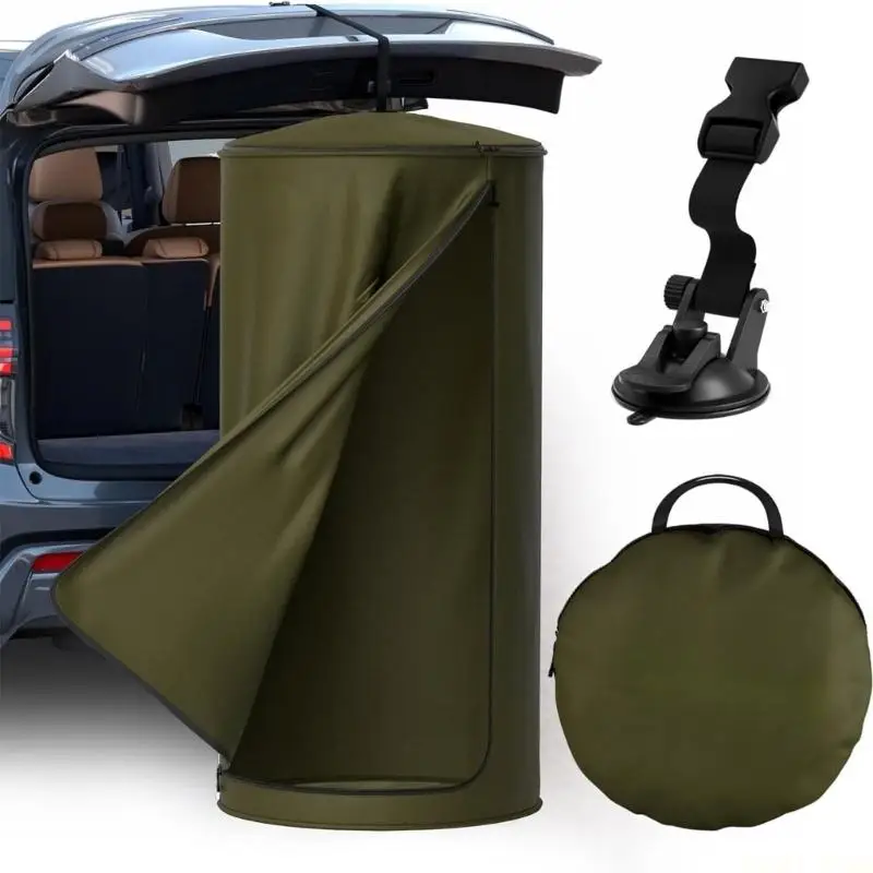 U2JB Canvas Privacy Tent for Vehicle Changing at Beach and Camping Stops, Outdoor Shelter with Front