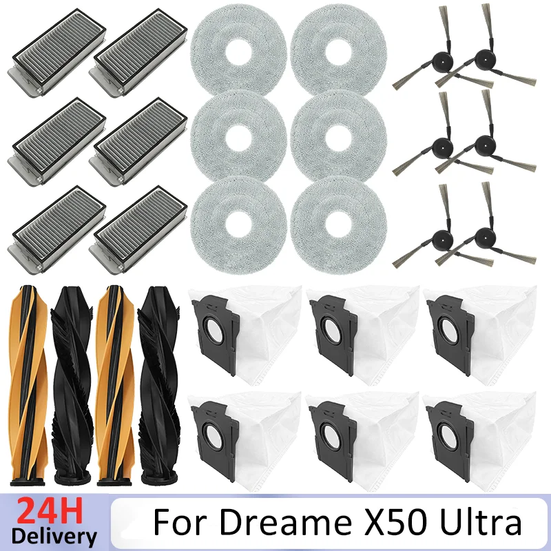 

For Dreame X50 Ultra / S40 Enhanced Edition / Dreame L50 Pro Ultra / MOVA V50 Ultra Vacuum Cleaner Parts Main Brush Accessories