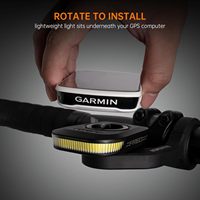 RAVEMEN FR160 LED Bike Front Light USB Rechargeable Daytime Headlight AOM01 Mount Bracket For Garmin GPS Safety Side Visibility