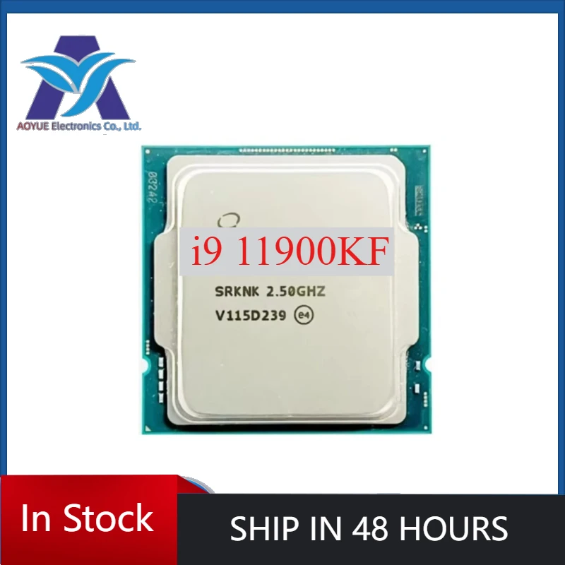 1pcs/lot Intel Core  i9-11900KF i9 11900KF 3.5GHz Eight-Core 16-Thread 125W LGA 1200 cpu Used Test perfect