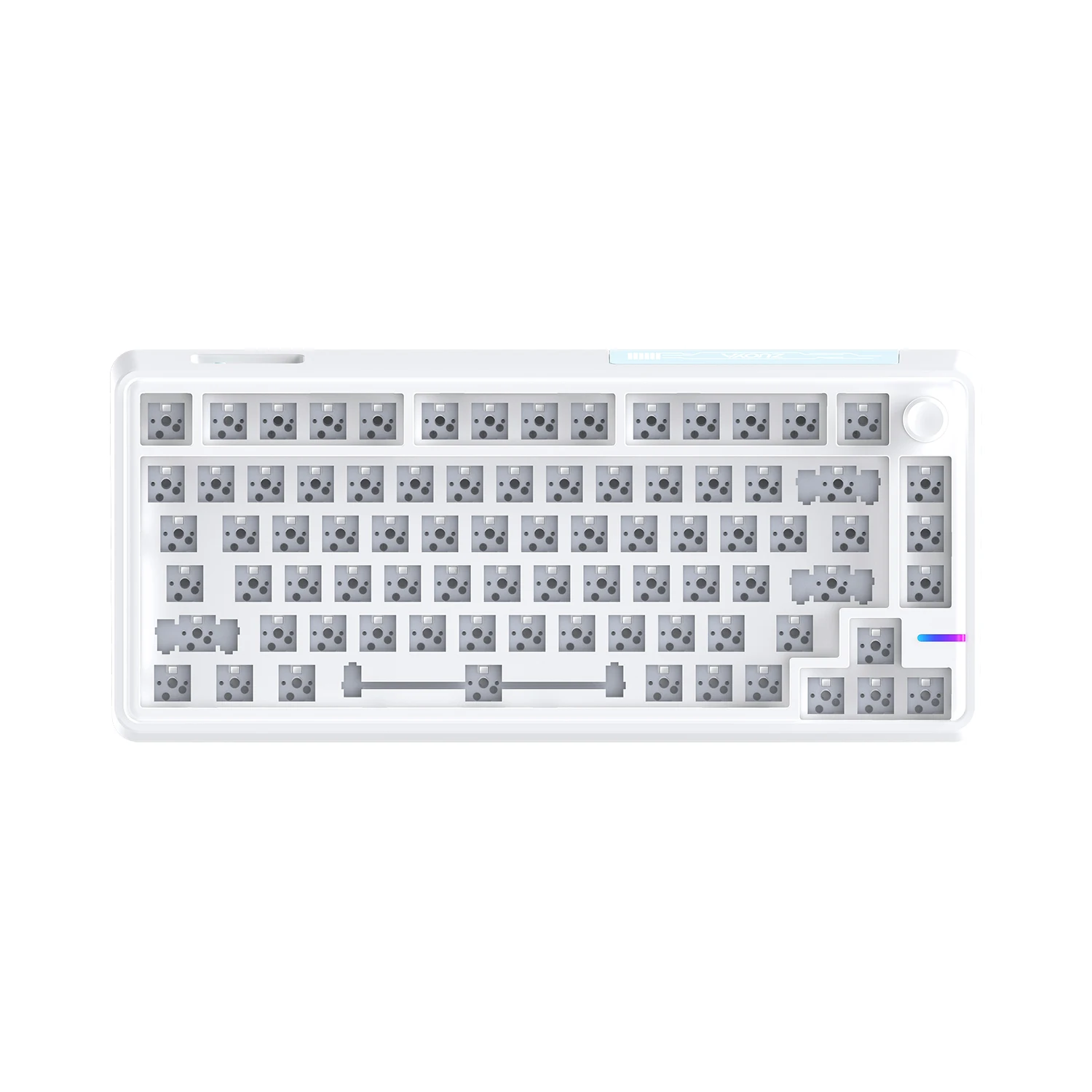 ZUOYA LS02 Mechanical Keyboard Kit Hot-swappable Bluetooth 2.4G Wireless RGB Backlit Gasket Structure Support