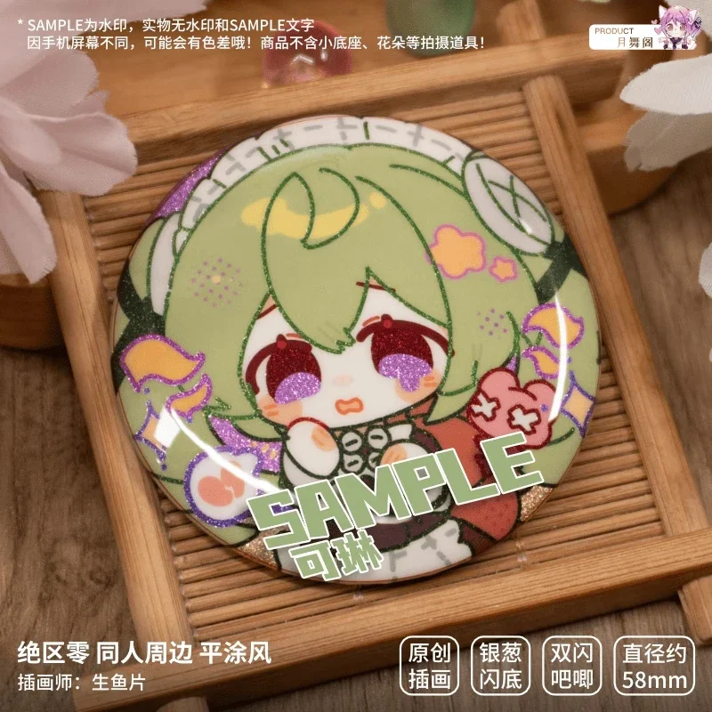 Anime Zenless Zone Zero Ellen Joe Corin Wickes Von Lycaon Cospaly Q Version Pendant Badge Brooch Pins Gift