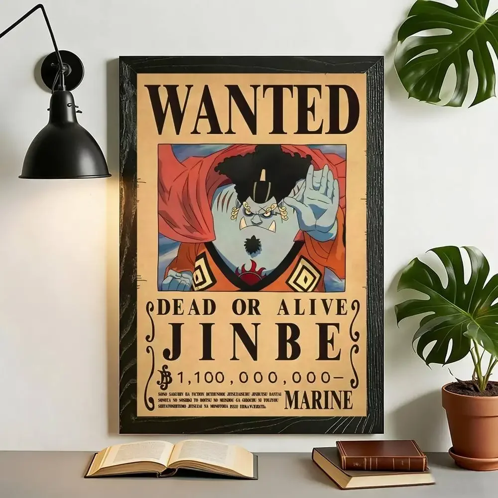 Anime One Piece Wanted-Poster Leinwanddruck Wandkunst Luffy Sanji Chopper Robin Franky Druck für Fan-Zimmer-Dekoration – Detail 18