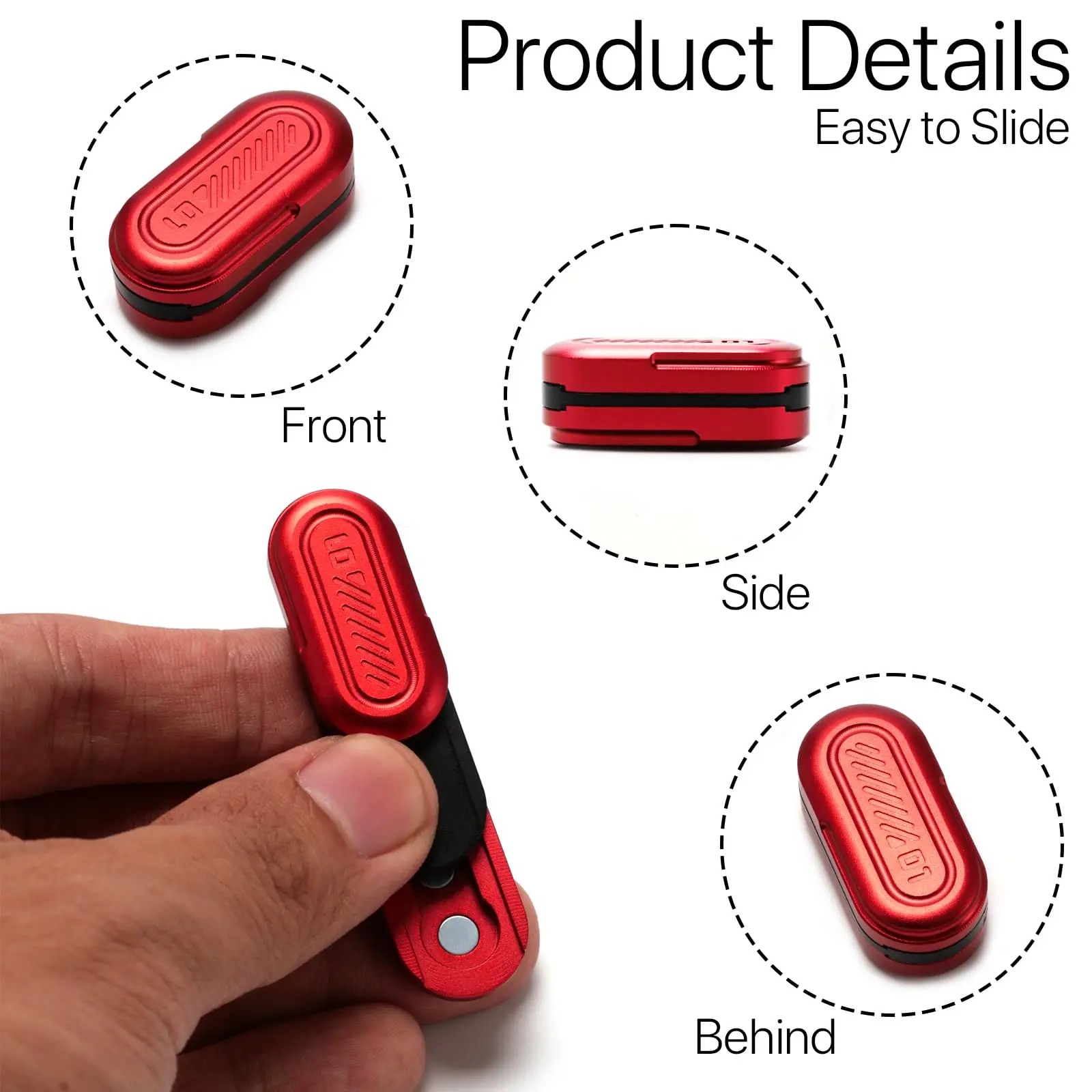 Metall Pod Fidget Slider Touch Stress Relief Reaktion Angst ADHS Werkzeug Schreibtisch Spielzeug Spielzeug für Kinder Erwachsene