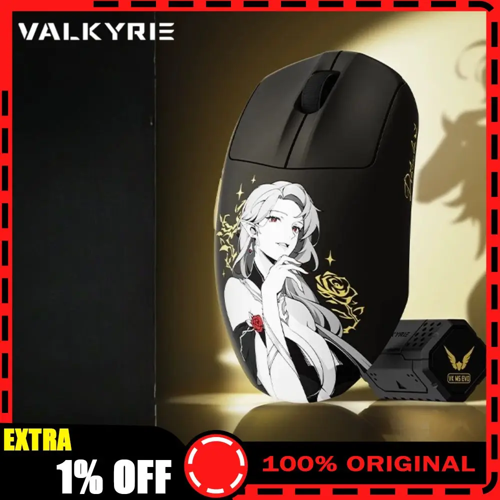 VALKYRIE VK M5 EVO/Super Mouse Wireless Tri Mode 58g Lightweight Ergonomics 8k Low Latency Gaming Mouse Computer Peripherals