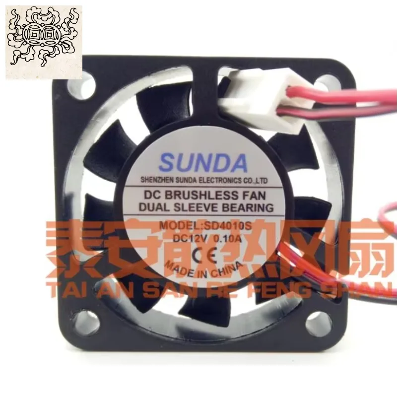 

Ltsf For SUNDA SD4010S DC 12V 0.10A 40x40x10mm 2-Wire Server Cooling Fan
