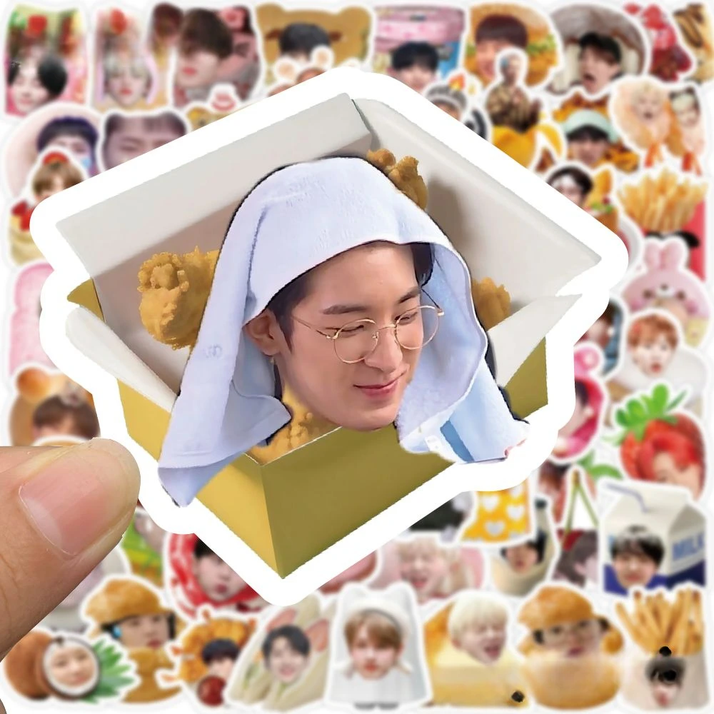 KPOP Korean Boy Group Stickers S COUPS JEONGHAN JOSHUA JUN HOSHI VERNON DINO Food Avatar Surrounding Decoration Ledger Stickers