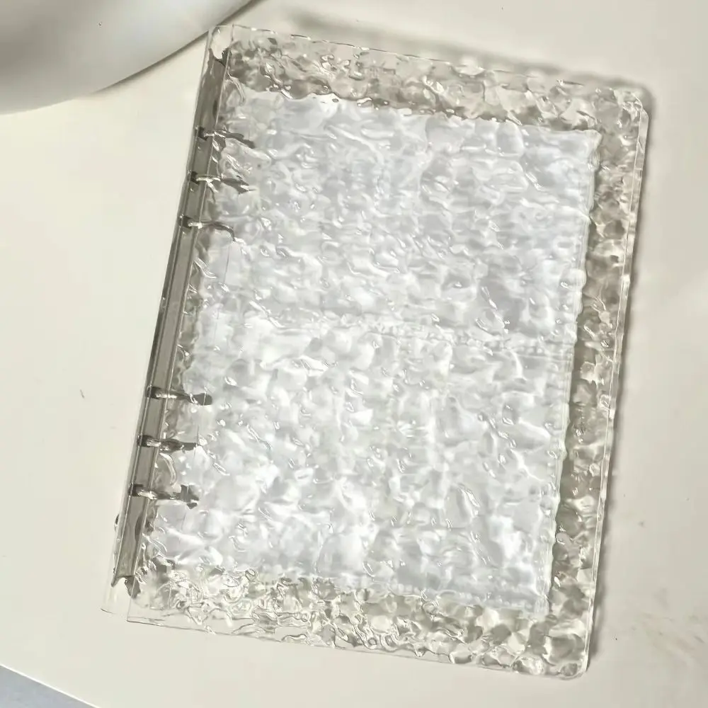 A5/A8 Photocards Holder Water Ripple Transparent Card Booklet Loose-leaf Binder DIY Detachable Idol Card Collection Binder
