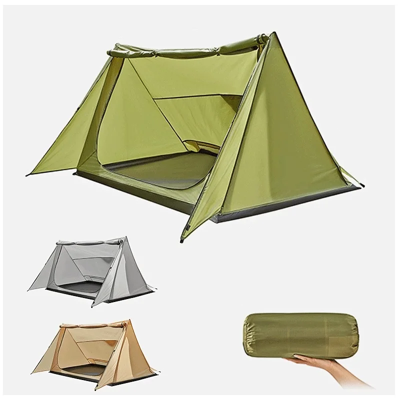 

Сверхлегкая палатка для кемпинга на открытом воздухе (без шеста), 2-местная палатка с укрытием от солнца