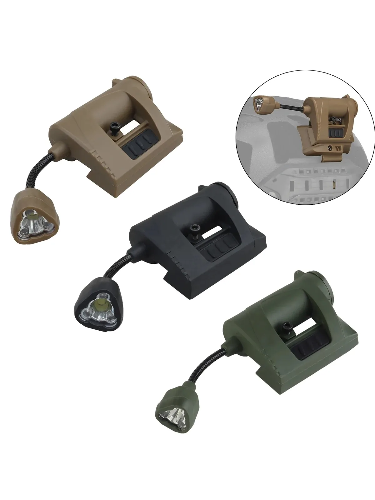 AliExpress Other Tactical Helmet Light 3 Modes LED Flashlight Outdoor Night Lighting For Laser Hunting Military Cycling Fishing Helmet Lamp