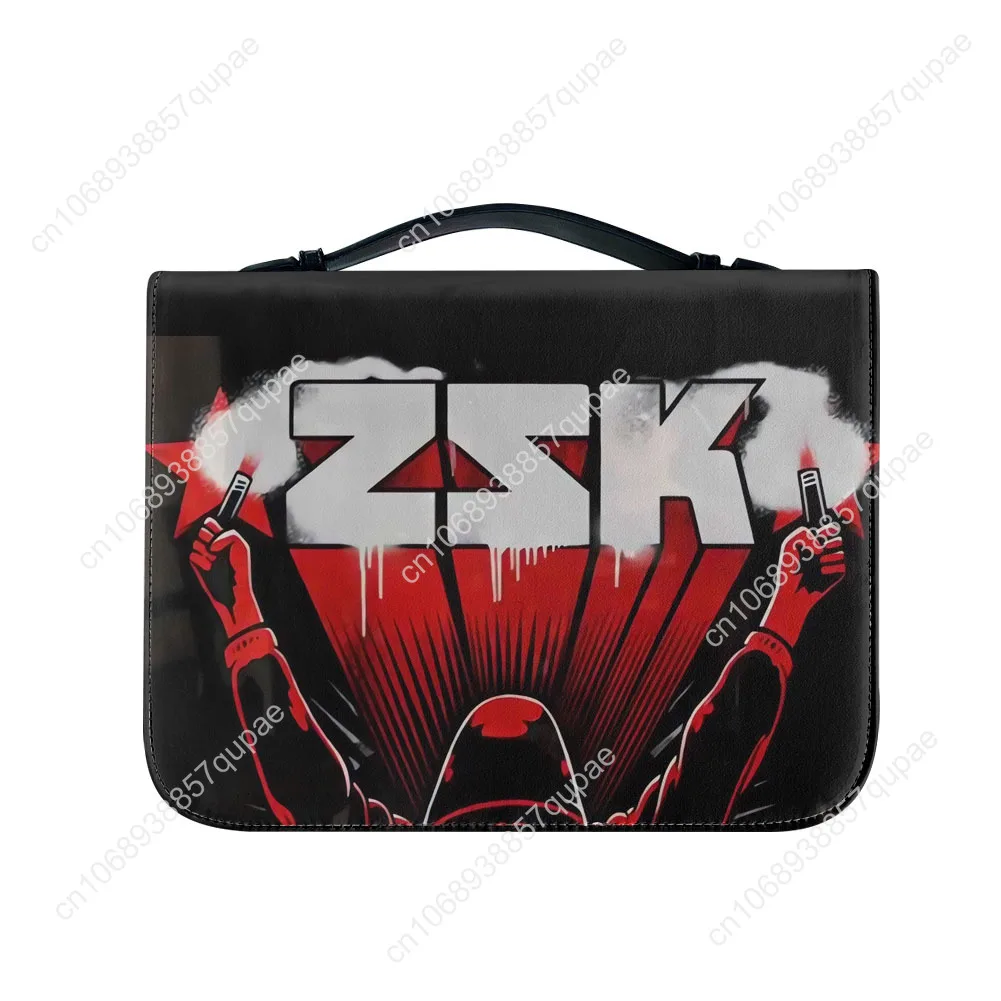 ZSK German Berlin Skateboard Punk Band Bible Bags Christian Gifts Cover Bible Pack Waterproof Leather Bag Pockets Package Case
