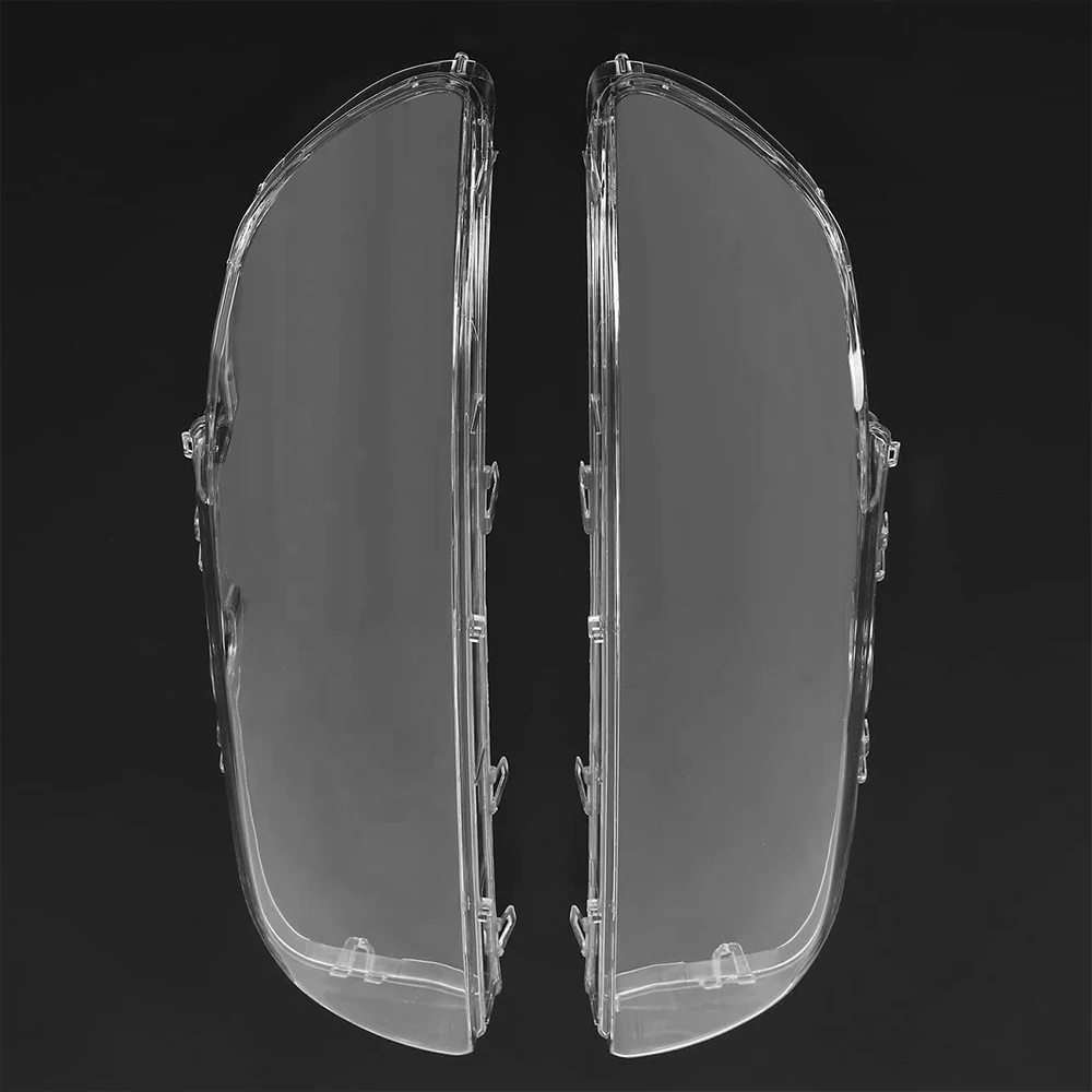 2Pcs Headlight Clear Lens Cover For 96-03 BMW E39 5 Series 63128375301,63128375302 Lampshade Car Accessories