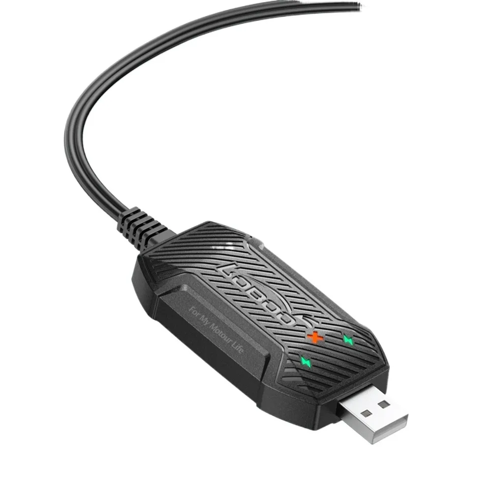 

USB-зарядное устройство для мотоциклетного аккумулятора, портативное быстрое зарядное устройство, пополнение аккумулятора с защитой от потери