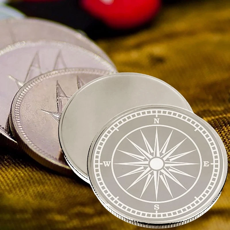 Imagem -02 - Desafio Coin com Caixa de Proteção Acrílico Rosca Afiada Metal Mão Personalizado Faça Você Mesmo Craft 40 mm 25 Pcs em Branco