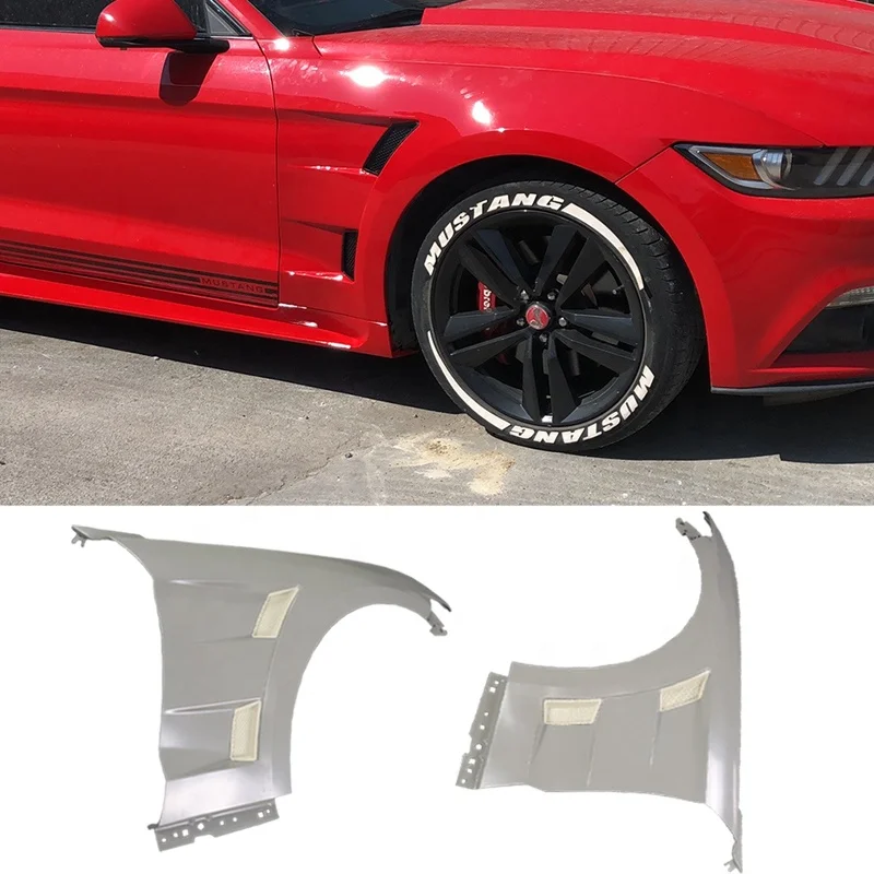 Guardabarros laterales de Material de hierro de alta calidad para Mustang AC Style 2015 2017, accesorios exteriores de coche