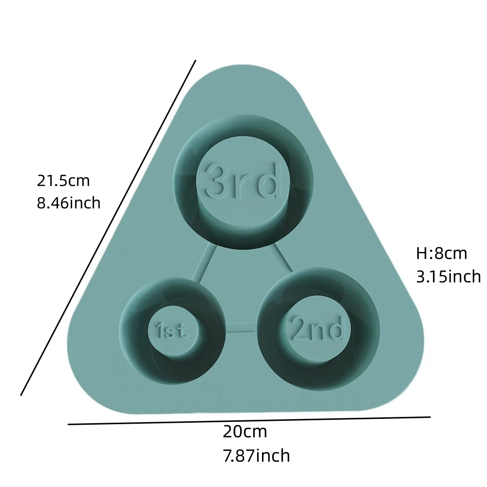 Vassoio cubico per - Stampo cilindrico di 3 dimensioni per bicchiere da 20-40 once