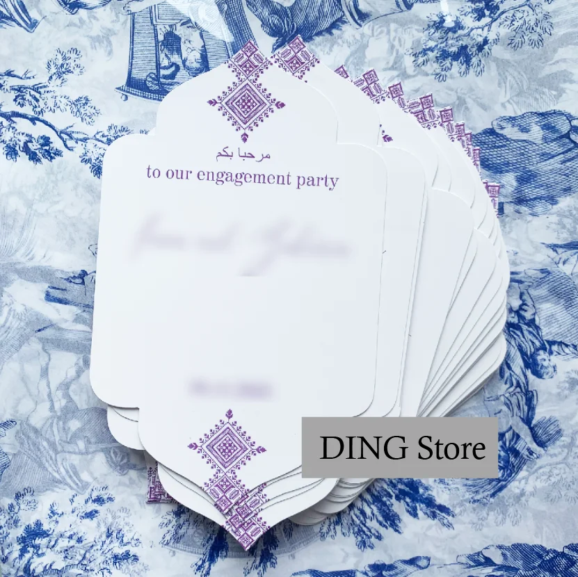 مخصص مارفا حناء يوم الجدول بطاقة هدية للضيوف مسلم دعوة زفاف الطرف الديكور شخصية اسم النص ترحيب DIY بها بنفسك