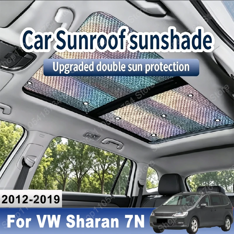 

Sunroof Sunshade Suitable For Volkswagen VW Sharan 7N 2012~2019 2013 Car Panoramic Roof Heat Shield Window Anti-UV Accessories
