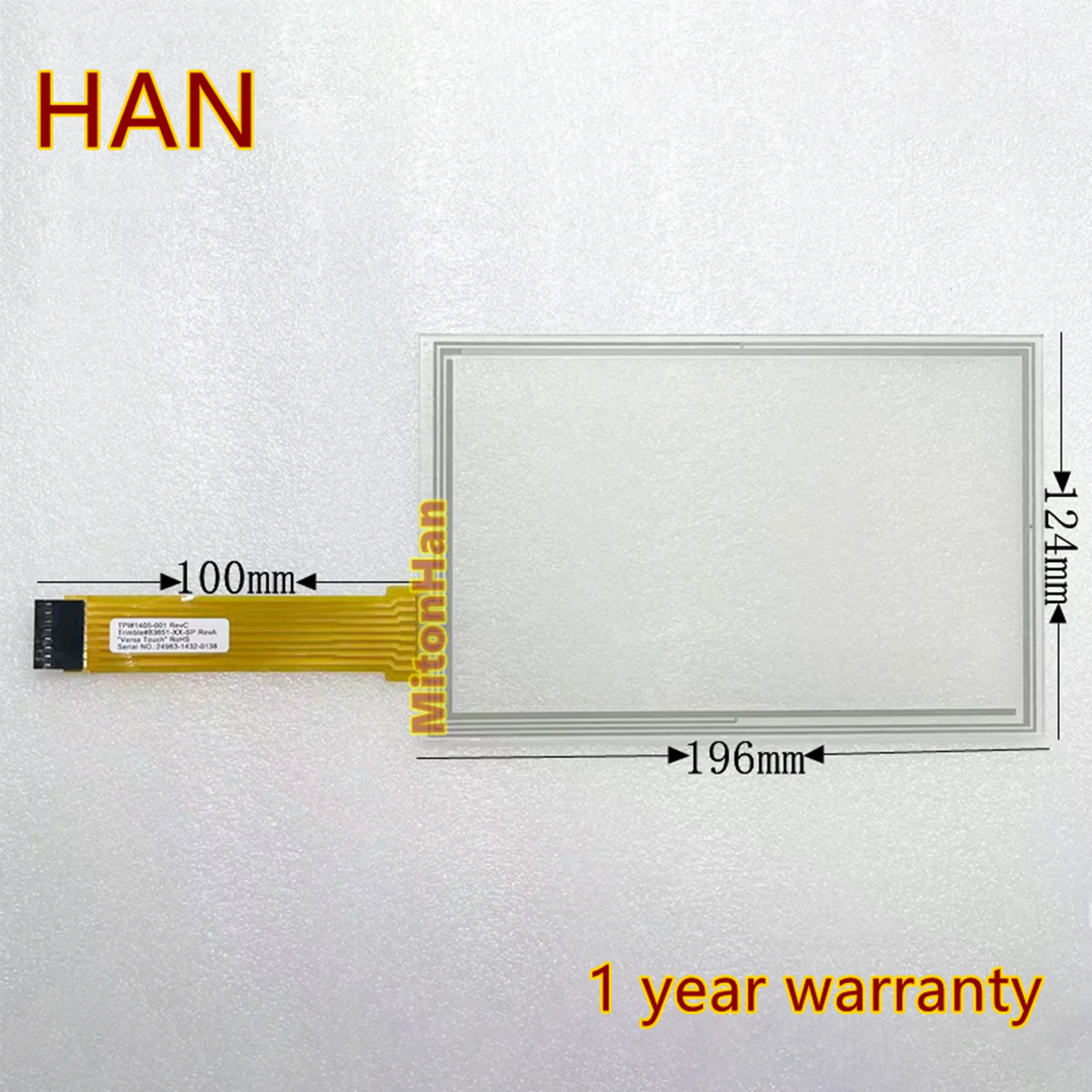 New For GPS Trimble FM-750 Touch Screen Glass Digitizer 196mm*124mm