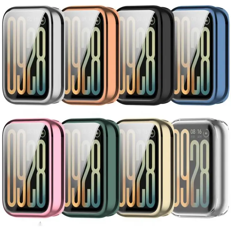 Plating Case For Xiaomi Mi Band 9 Pro Smart Strap Soft Protector Shell Bumper Protective Cover For Mi Band9 Pro Accessories