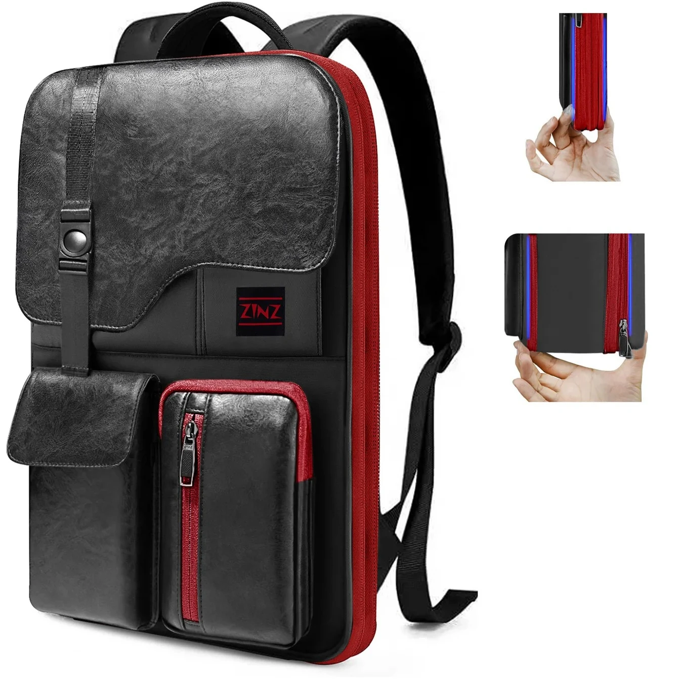 Slim Expandable Laptop Backpack 15.6 Inch, Waterproof Anti-Theft Business Backpack, Travel Daypack for Men & Women