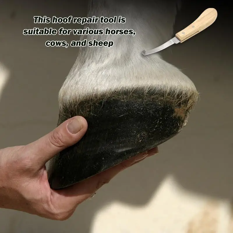 Hoof Trimming Shears Hoof Trimmers With Sharp Edges Wooden Handle Horse Care Hoof Care Ergonomic Trimming