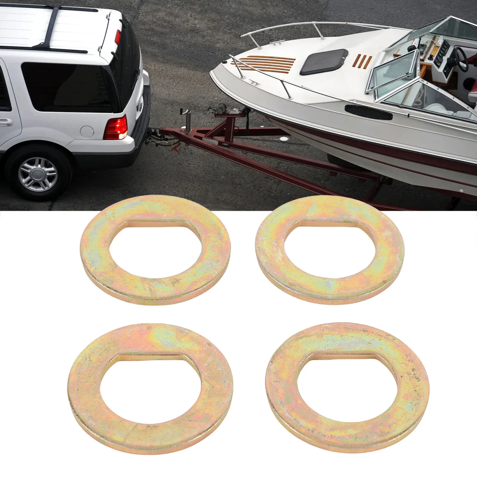 

Шайба шпинделя колеса прицепа 1 дюйм D, прочный шпиндель из легированной стали с защитой от трещин, плотный уплотнительный шпиндель оси для стопорных гаек