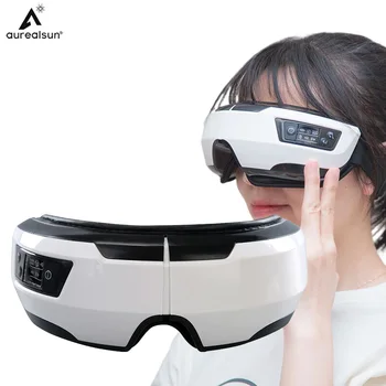 Eye massager Intelligent airbag vibration eye health instrument Hot Compress Bluetooth massage glasses anti-fatigue and anti-wrinkle