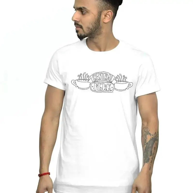Friends Men's Central Perk Outline TShirt