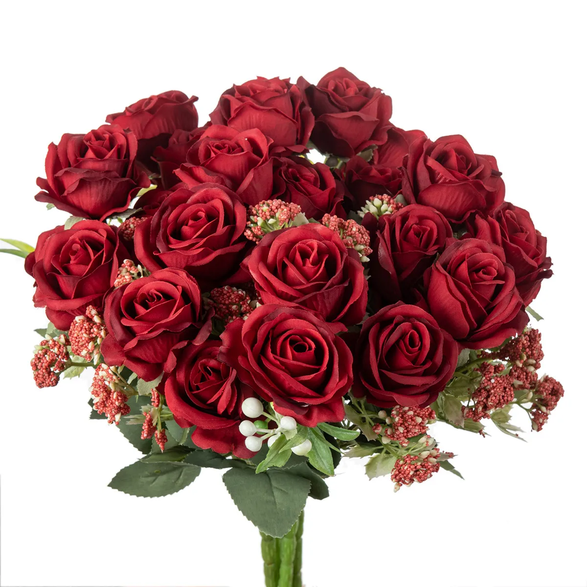 الزهور الاصطناعية الحرير الورود باقة حديقة غرفة المنزل الجدول المزهريات الزفاف باقات الزفاف مهرجان ديكور جميلة Diy بها بنفسك الحرفية الهدايا