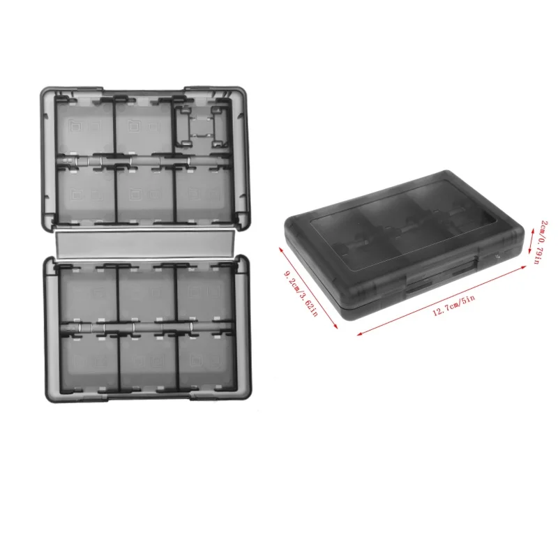 J78A Game Accessories for Case 28 In 1 Game Card Memory Card for Case Holder Cartridge Storage Box for DS 3DS Holder