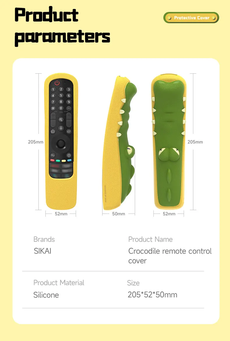 Sikai Silicone Case for LG MR21GA/MR23GN MR22GA OLED Smart TV Magic Remote Protective Cover for LG Magic Remote 2022/2023