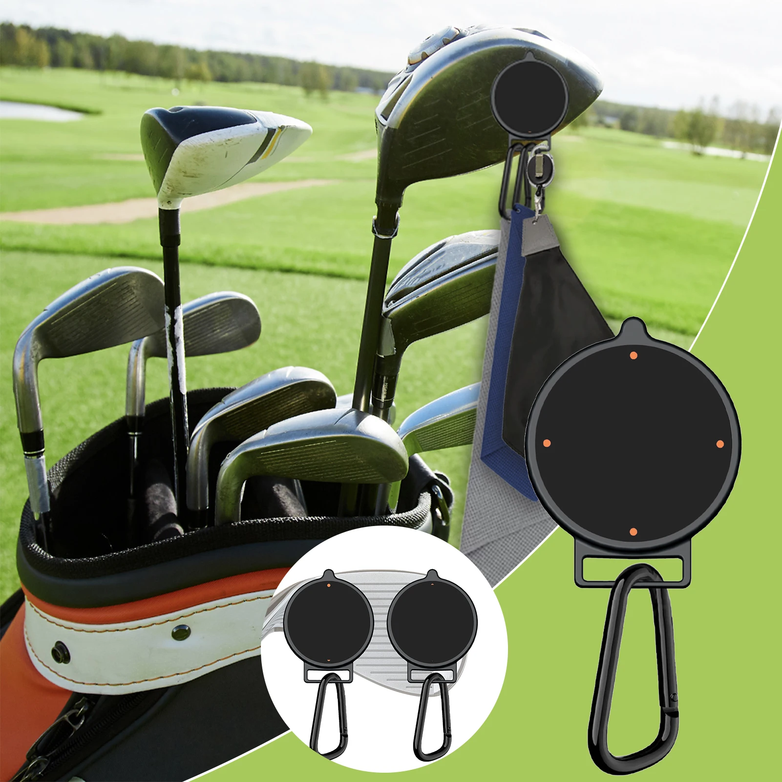 Portable Super Magnetic asciugamano Clip forte aspirazione magneti rimovibili Clip regali per gli amanti del golf