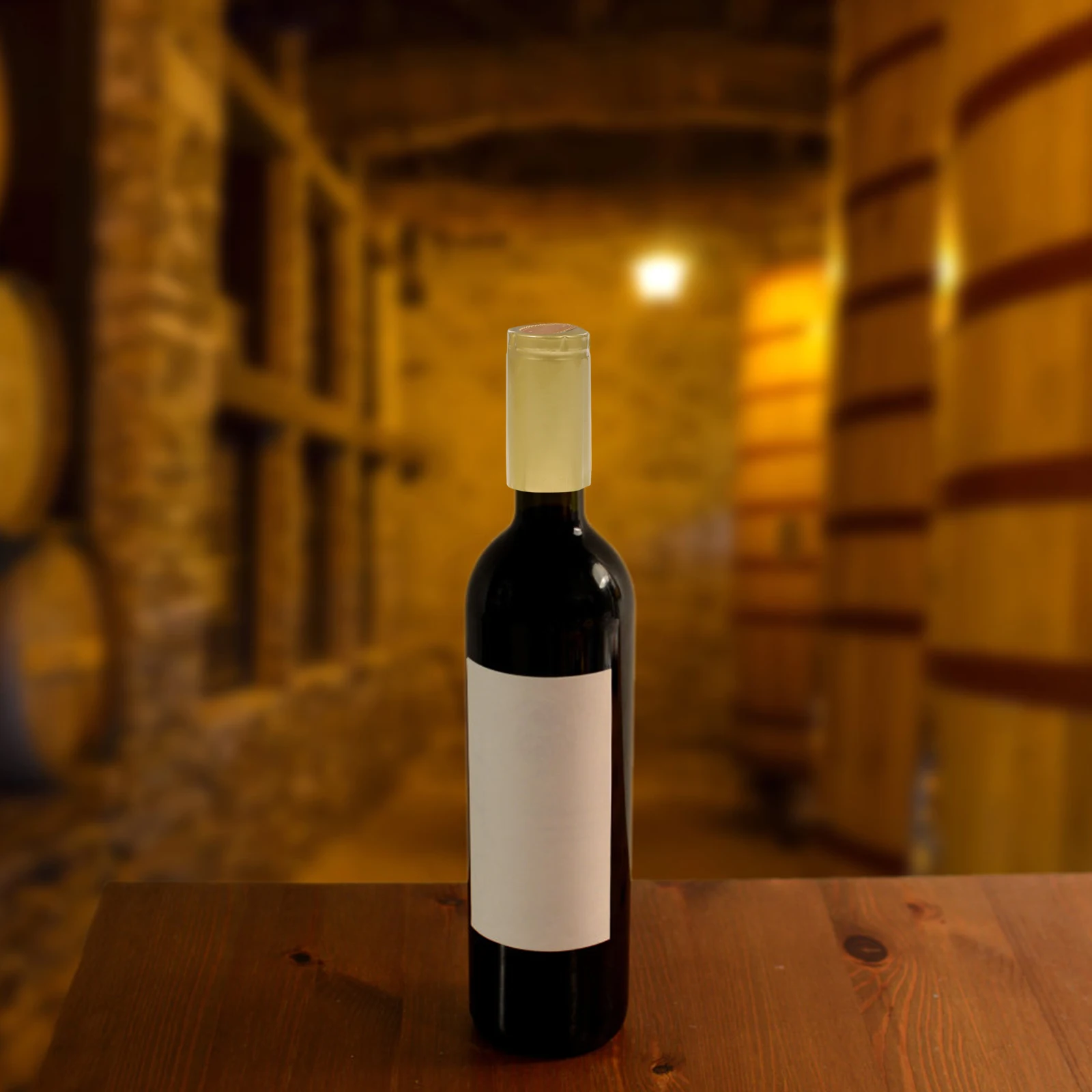 

100Pcs Red Wine Heat Shrink Capsules PVC Heat Shrinkable Plastic Caps Tear-Off Tab for Home Winery Office Wine Bottle