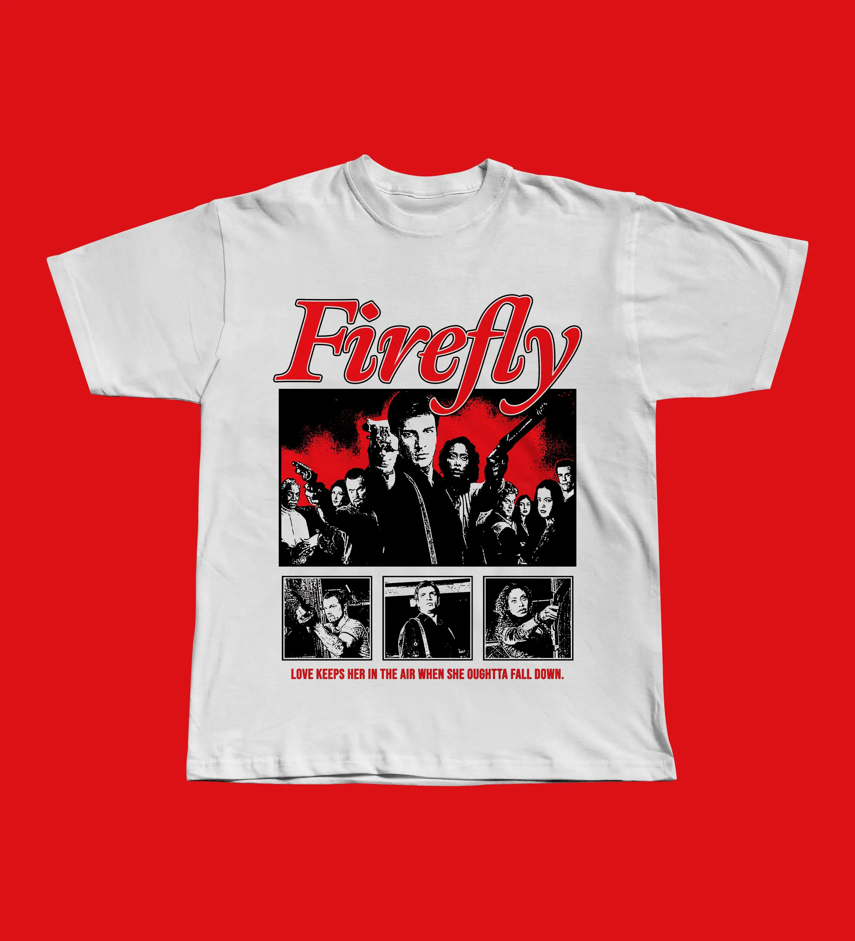 Firefly TV Series T-Shirt, Serenity Crew Graphic Tee, Space Western Fan Apparel