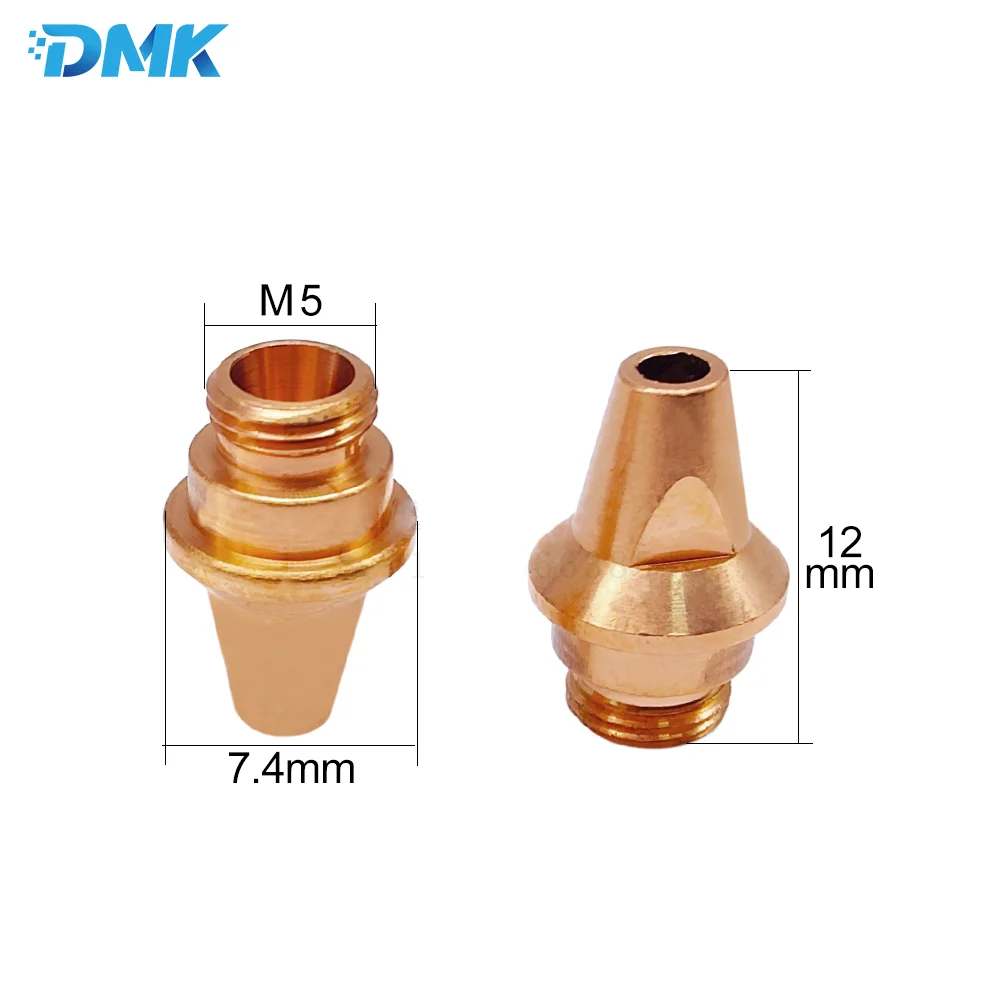 WSX Precitec HANS 섬유 레이저 절단기용 구리 노즐, 3D 5 축 레이저 절단 깍지, KS1.5 WSX WTC-02 M5