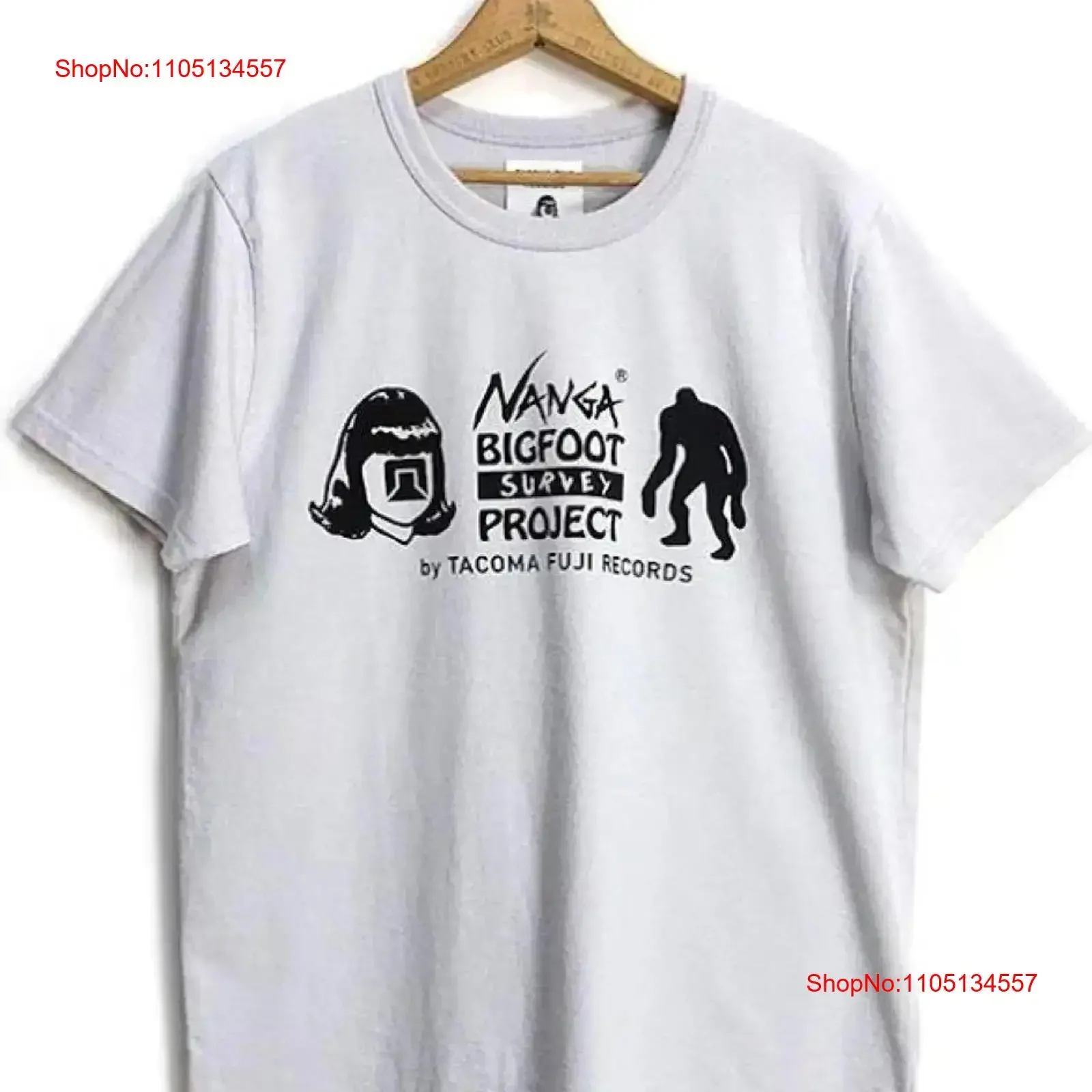NANGA Tacoma Fuji Records T Shirt S ICEGRY Bigfoot Survey Logo Collab New vintage Washed Slightly streetwear