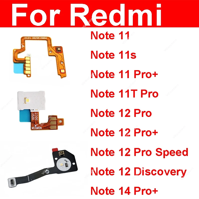 

Модуль вспышки камеры, гибкий кабель для Redmi Note 14 11S 11T 11 12 Pro+ Plus Speed Discovery, детали модуля вспышки задней камеры