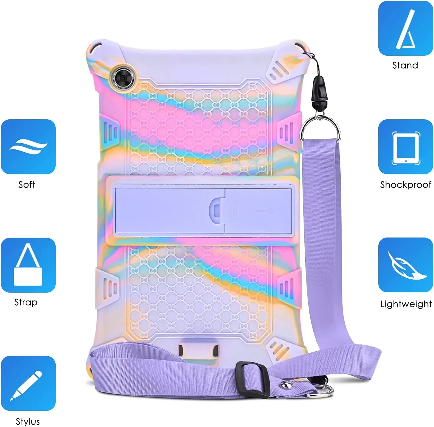 Kids Case For Lenovo Tab M10 Plus 10.3 FHD TB-X606X/X606F Tablet Cover Xiaoxin pad 10.6 2022 TB125FU Soft Shell Stand Funda Capa