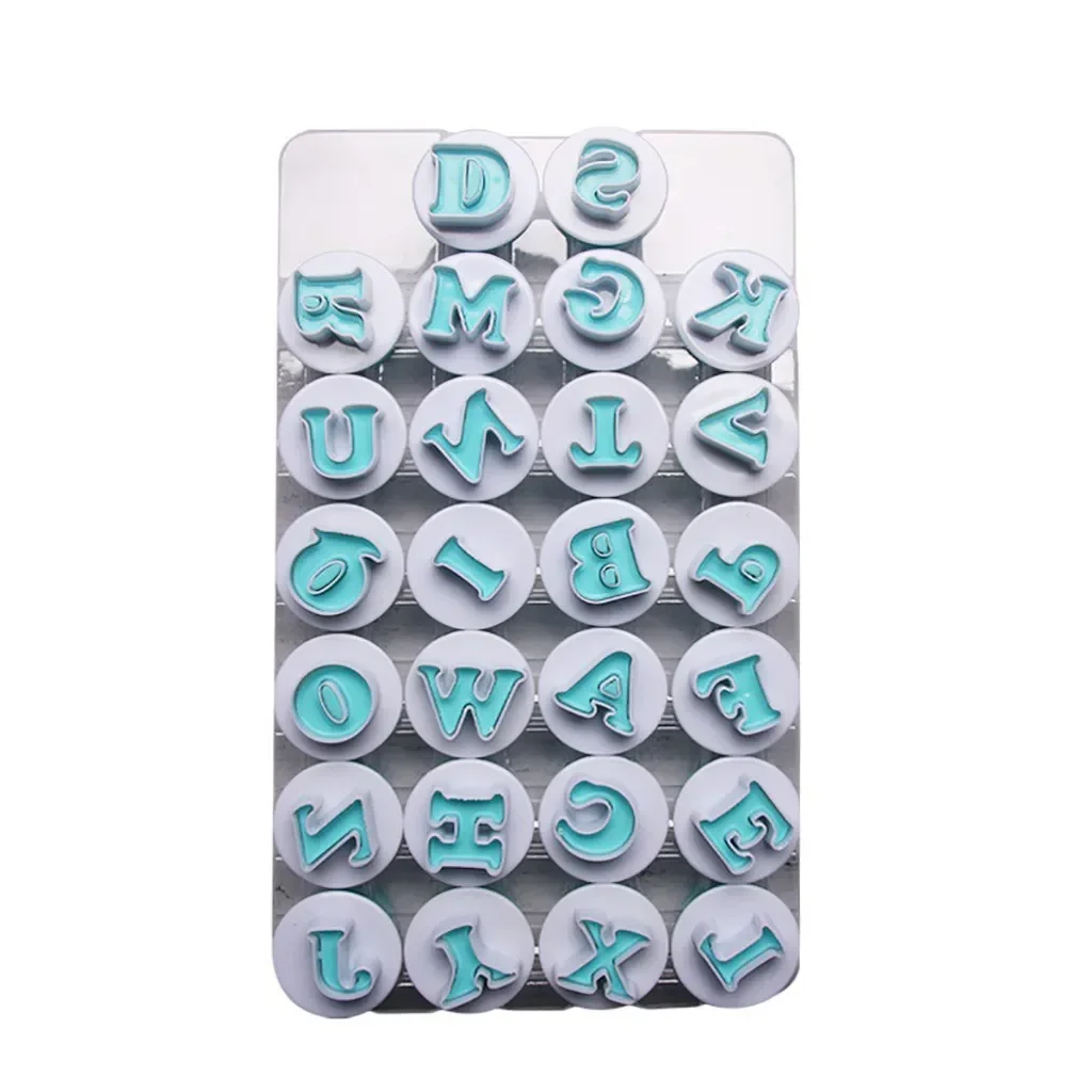 Letter Cake Tool molds Case Digital Fondant Stamp With Cake Chocolate DIY Mould Kitchen Decorating Tools