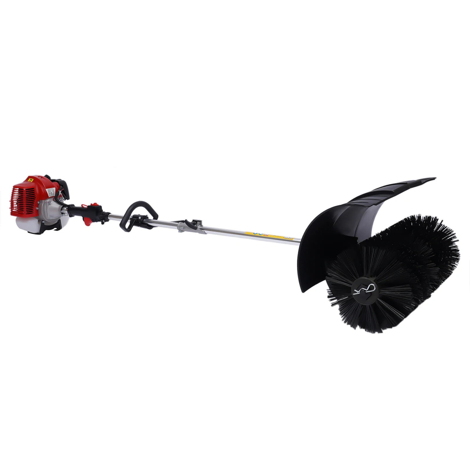 Gas Power Broom Sweeper – 1.7KW 2-Stroke Engine, High-Speed Outdoor Cleaning Tool with Adjustable Handle and Safety Switch