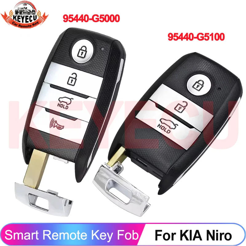 KEYECU 95440-G5000 95440-G5100 For KIA Niro 2015 2016 2017 2018 2019 2020 Keyless Smart Key Remote 433MHz FCC ID: TQ8-FOB-4F08